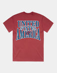 4th of July 1776 USA Faded Cardinal T-shirt