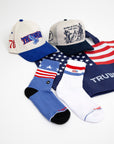 4th of July Light Blue Patriotic Socks