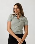 Titan Womens Polo Slate Green