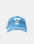 Powder Blue Corduroy Cougar Y Rope Hat - Blue