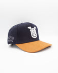 BYU Stacked Navy & Tan Suede Brim Fade Hat