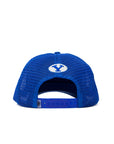 BYU Big Cougar Bunker Trucker Hat Royal Blue Kids