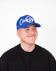 BYU Big Cougar Bunker Trucker Hat Royal Blue Kids