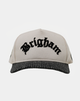 BYU Fade Hat Natural and Houndstooth Brigham Arch
