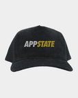 App State Black Full Cord Fade Hat