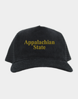 App State Black Full Cord Fade Hat