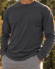 Faze Heavyweight Tee Charcoal Long Sleeve
