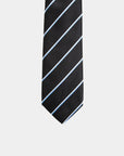 Immortal Black and Blue Stripe Tie - Black