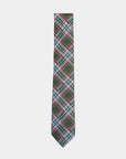 Immortal Tartan Cream Red Tie - Cream