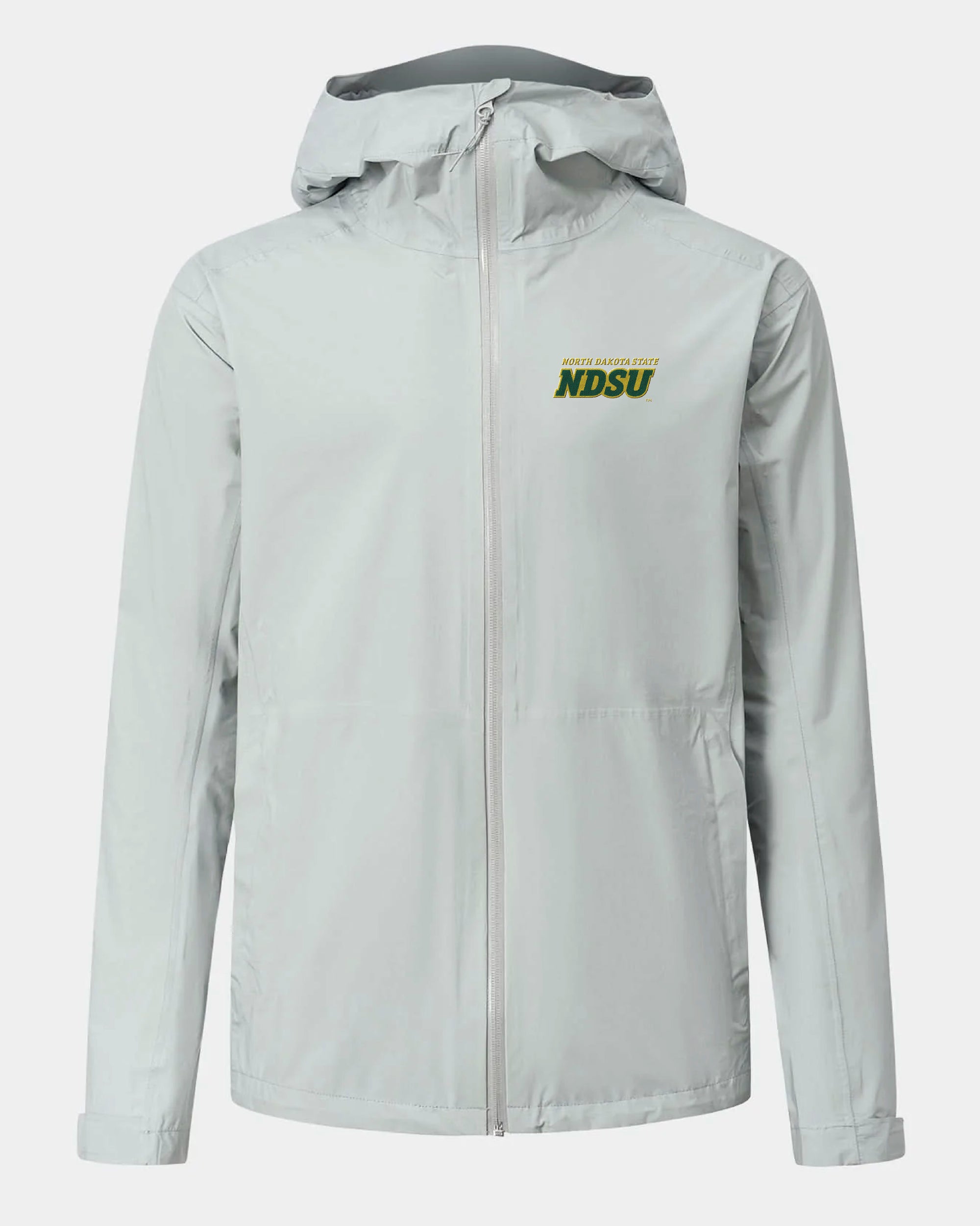 North Dakota State Voyage Rain Jacket Light Grey