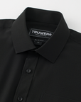 Phenom Classic Black Short Sleeve Dress Shirt - Black