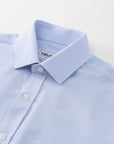 Phenom Classic Light Blue Short Sleeve Dress Shirt - Blue