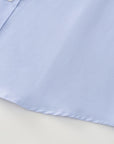 Phenom Classic Light Blue Short Sleeve Dress Shirt - Blue