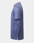 Elevation Polo Tiger Stripe Steel Blue - Blue