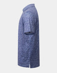 Elevation Polo Tiger Stripe Steel Blue - Blue