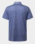 Elevation Polo Tiger Stripe Steel Blue - Blue