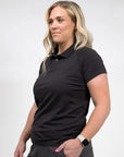 Women's Rise Polo Black - Black