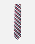 Immortal Tie Checkered Maroon Blue - Maroon