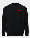 SMU Meridian Black Crewneck