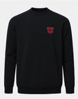UofU Meridian Black Crewneck