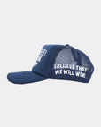 Foam Trucker Hat Navy Aggies Fight Song