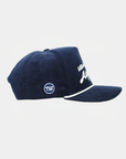 Unstructured Rope Hat Navy AGGIES