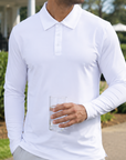 Crest 2.0 Polo White Long Sleeve - 2.0 White