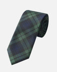 Immortal Green & Navy Plaid Tie - Green &