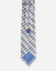 Immortal Royal Blue & Grey Checkered Dress Tie - Blue &