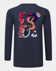 Dayton Slam Dunk Spectacle 2.0 Navy Long Sleeve T-Shirt