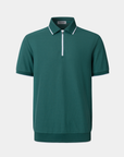 Vanguard Zip Polo Fairway Green