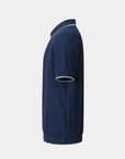 Vanguard Zip Polo Navy Side