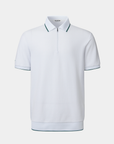 Vanguard Zip Polo White Front