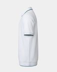 Vanguard Zip Polo White Side