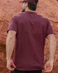 Crown Blade Polo Dark Cherry Back