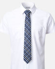 Immortal Powder Blue & Navy Striped Tie - Blue &