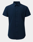 Phenom Classic True Navy Short Sleeve Dress Shirt