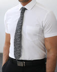 Phenom Classic White Short Sleeve Dress Shirt