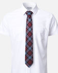Immortal Blue Red & Black Plaid Tie - Red &