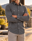 Tech Shirt T110 Charcoal Long Sleeve
