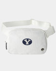BYU Static White Crossbody