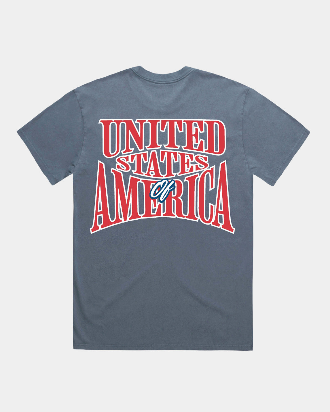 4th of July 1776 USA Faded Indigo T-shirt