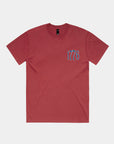 4th of July 1776 USA Faded Cardinal T-shirt
