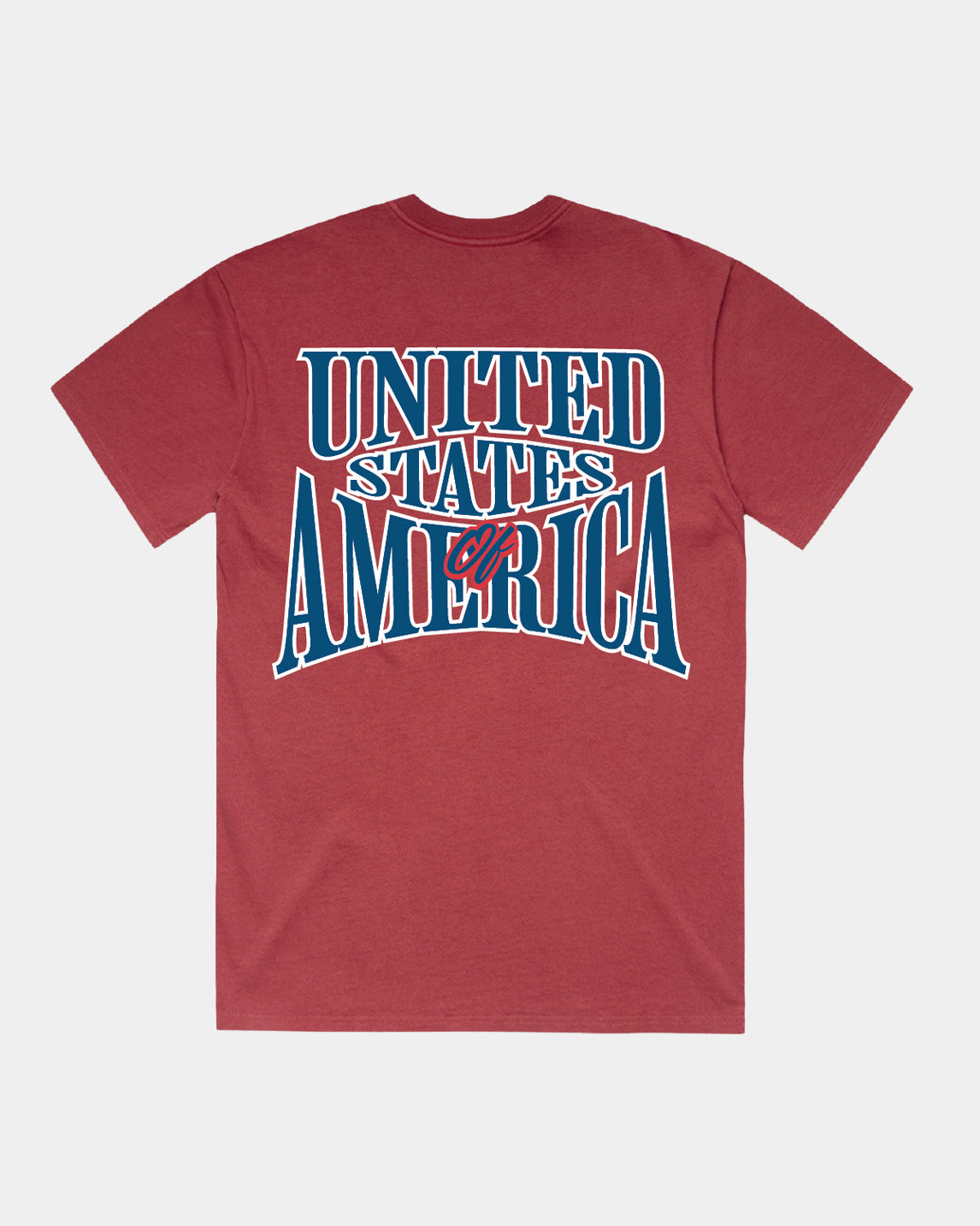 4th of July 1776 USA Faded Cardinal T-shirt