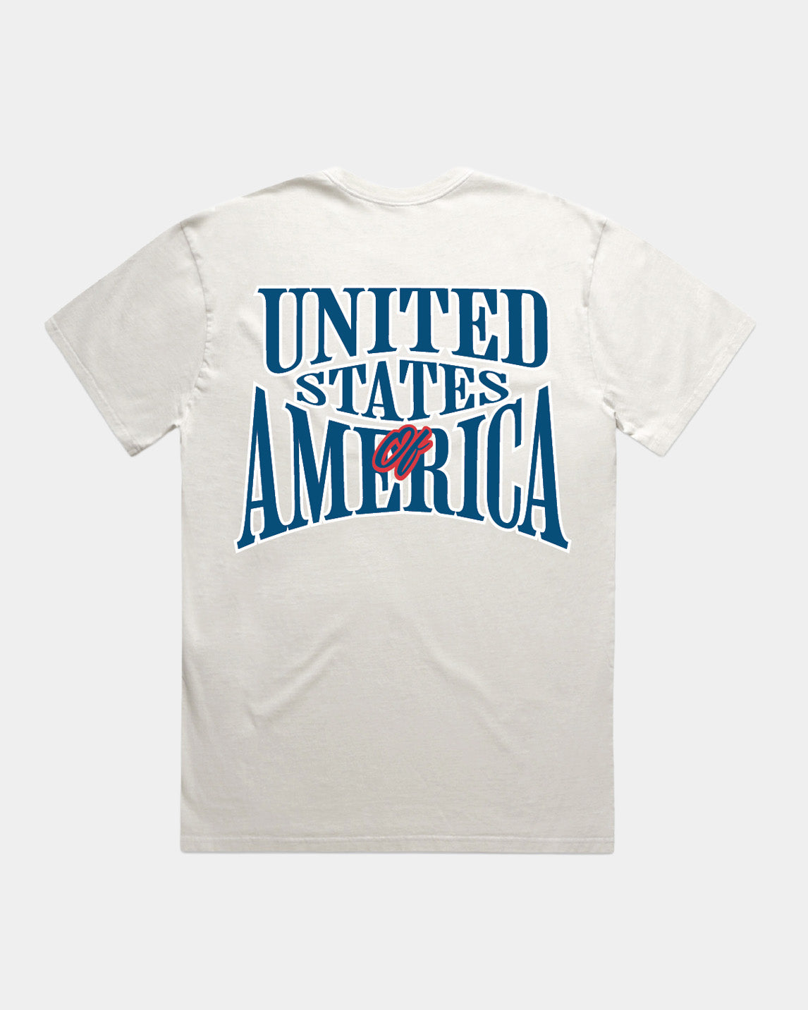 4th of July 1776 USA Faded Bone T-shirt