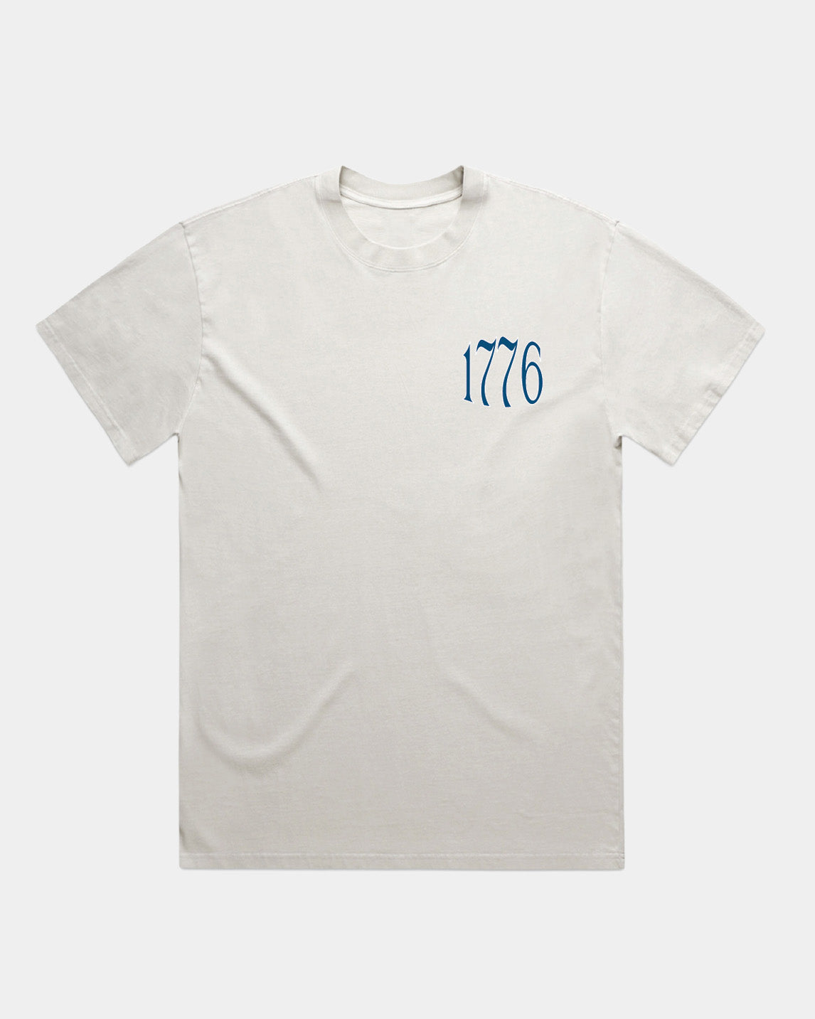 4th of July 1776 USA Faded Bone T-shirt