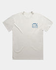 4th of July 1776 USA Faded Bone T-shirt