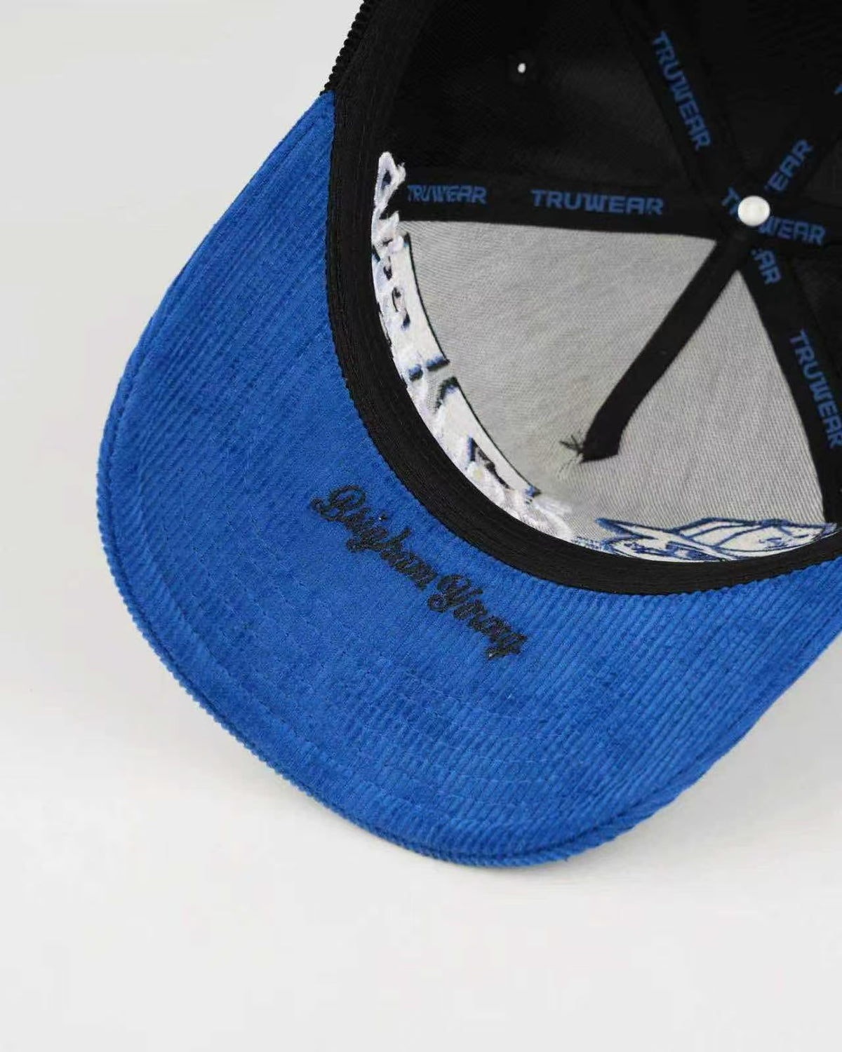 BYU Fade Hat Black Royal Brim 2 Logo Cougar – underbrim