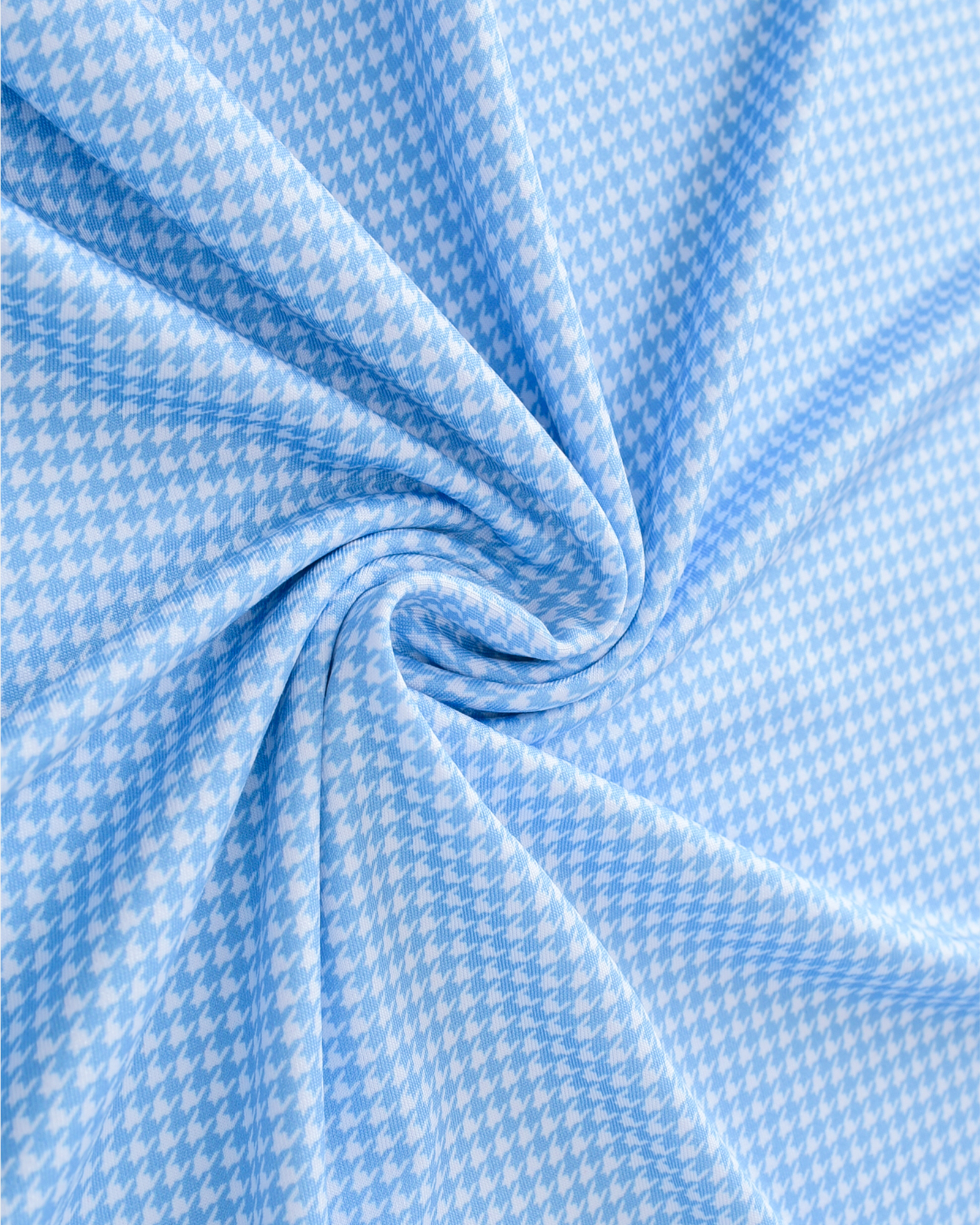 Elevation Polo Blue Houndstooth - Blue