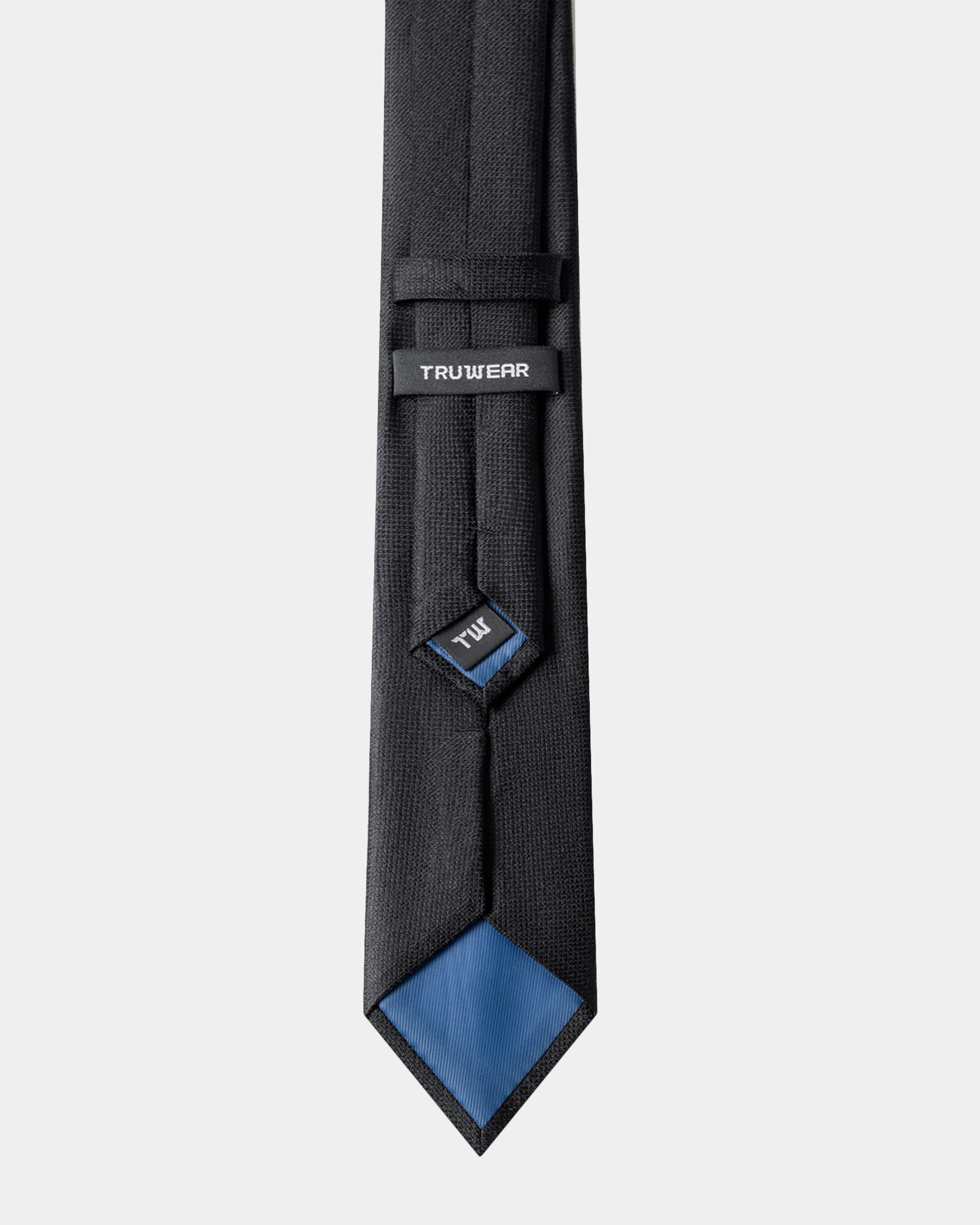 Elite Silk Tie Geometric Pattern Black